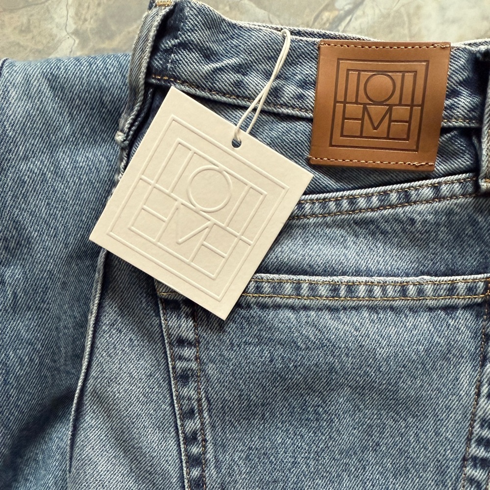 Toteme full length twisted seam jeans